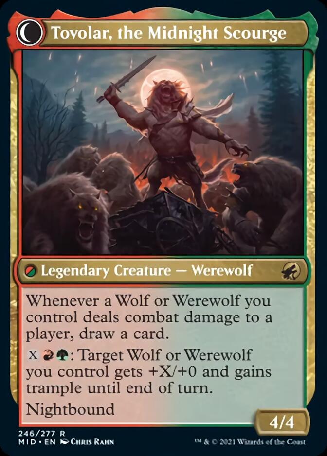 Tovolar, Dire Overlord // Tovolar, the Midnight Scourge [Innistrad: Midnight Hunt]-2