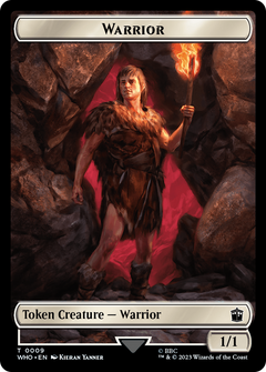 Warrior // Mark of the Rani Double-Sided Token [Doctor Who Tokens]-1