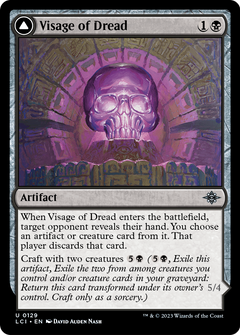 Visage of Dread // Dread Osseosaur [The Lost Caverns of Ixalan]-1