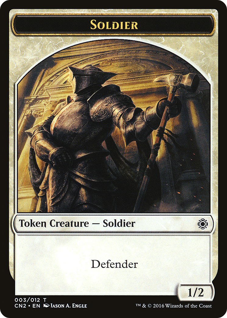 Soldier Token (003/012) [Conspiracy: Take the Crown Tokens]-1