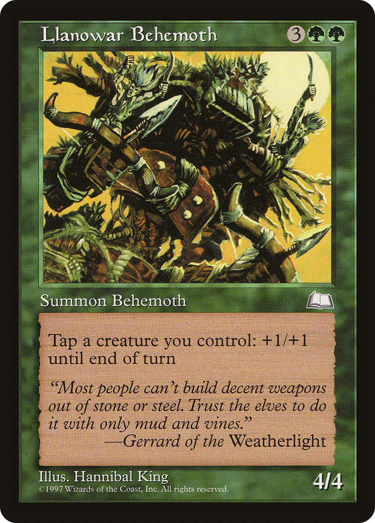 Llanowar Behemoth [Weatherlight]-1