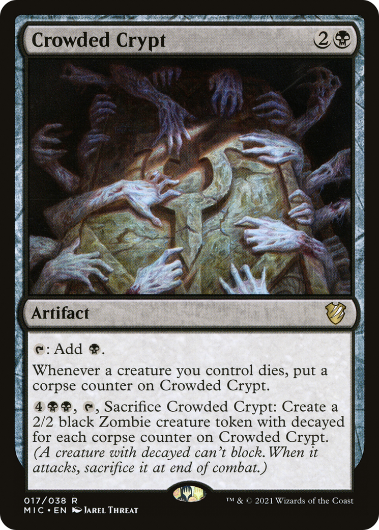 Crowded Crypt [Innistrad: Midnight Hunt Commander]-1