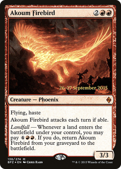 Akoum Firebird [Battle for Zendikar Prerelease Promos]-1