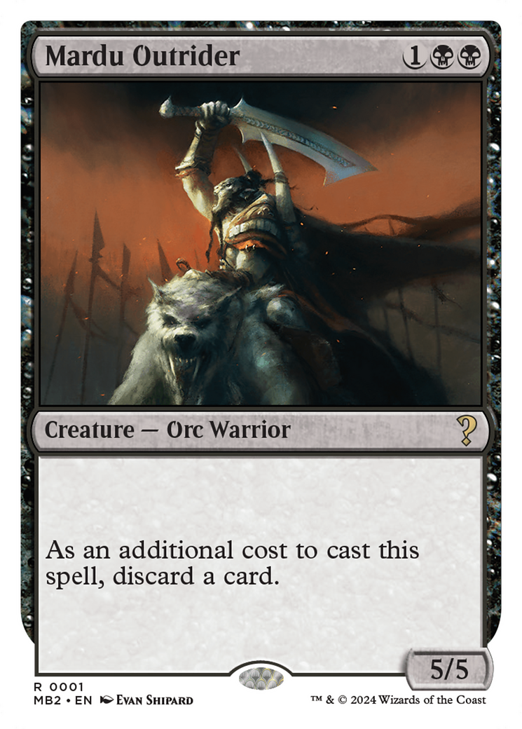 Mardu Outrider (White Border) [Mystery Booster 2]-1