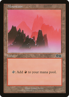 Mountain (345) [Urza's Saga]-1
