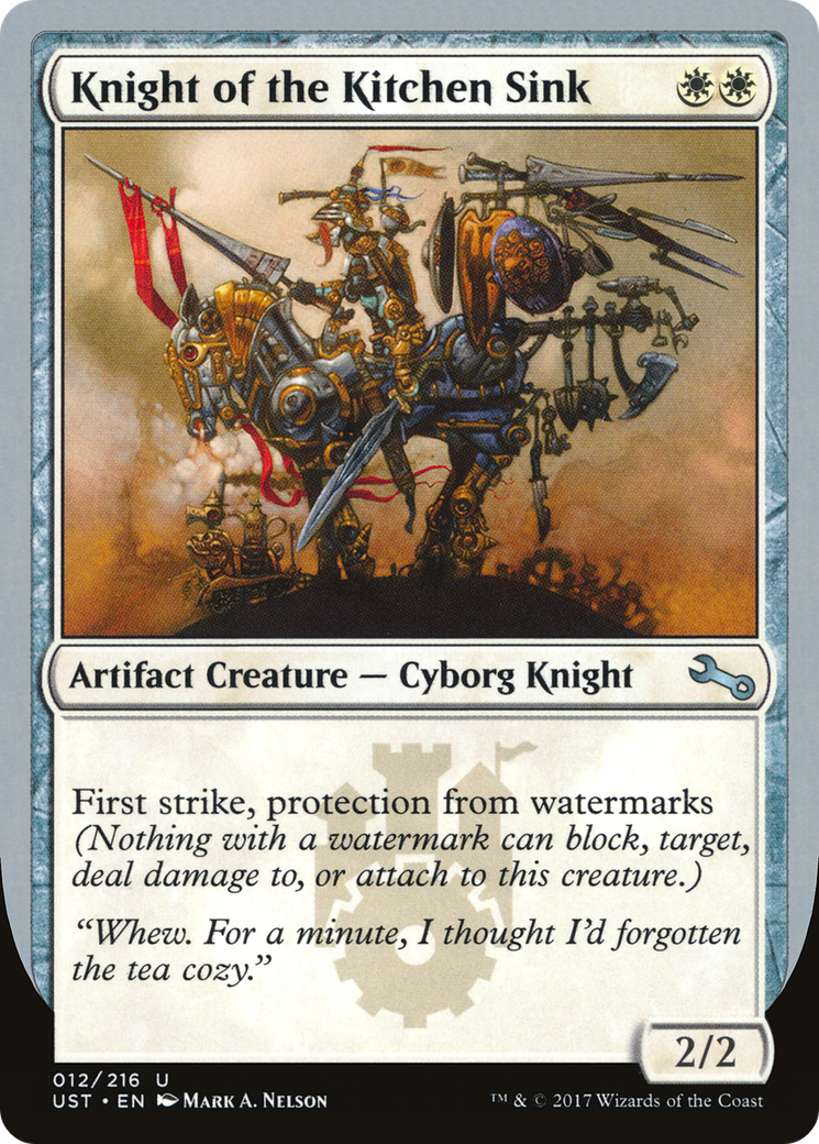 Knight of the Kitchen Sink ("protection from watermarks") [Unstable]-1