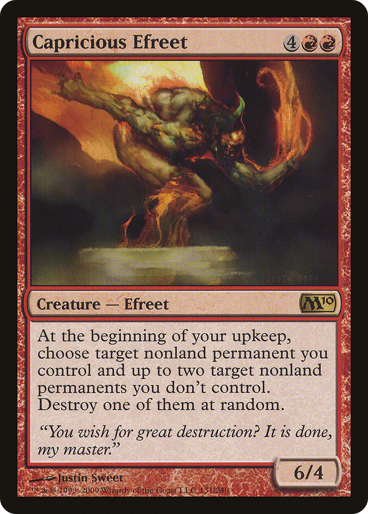 Capricious Efreet [Magic 2010]-1