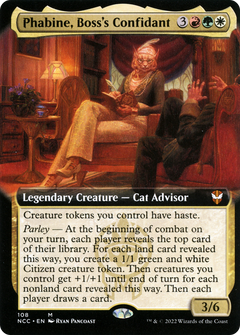 Phabine, Boss's Confidant (Extended Art) [Streets of New Capenna Commander]-1