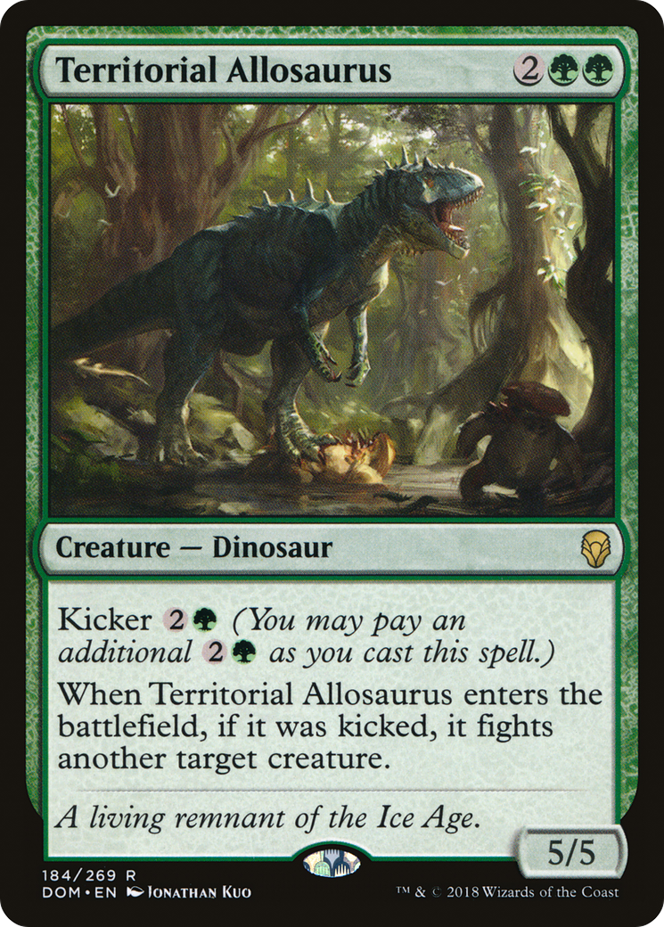 Territorial Allosaurus [Dominaria]-1