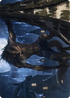 Stalking Predator // Stalking Predator (AMID-040) - Midnight Hunt Art Series (Borderless)-1