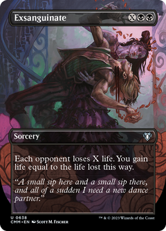 Exsanguinate (Borderless Alternate Art) [Commander Masters]-1