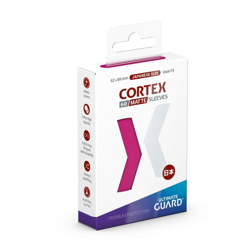 Ultimate Guard: Japanese Size Sleeves – Cortex Matte – Pink-1