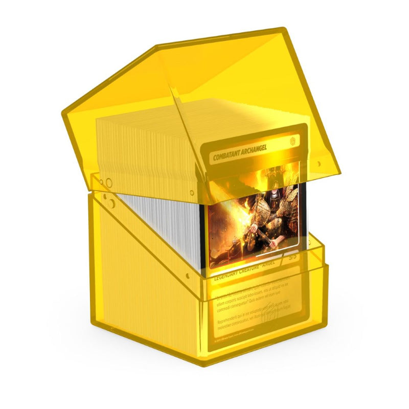 Ultimate Guard: Deck Box – Boulder 100+ – Clear: Amber-1