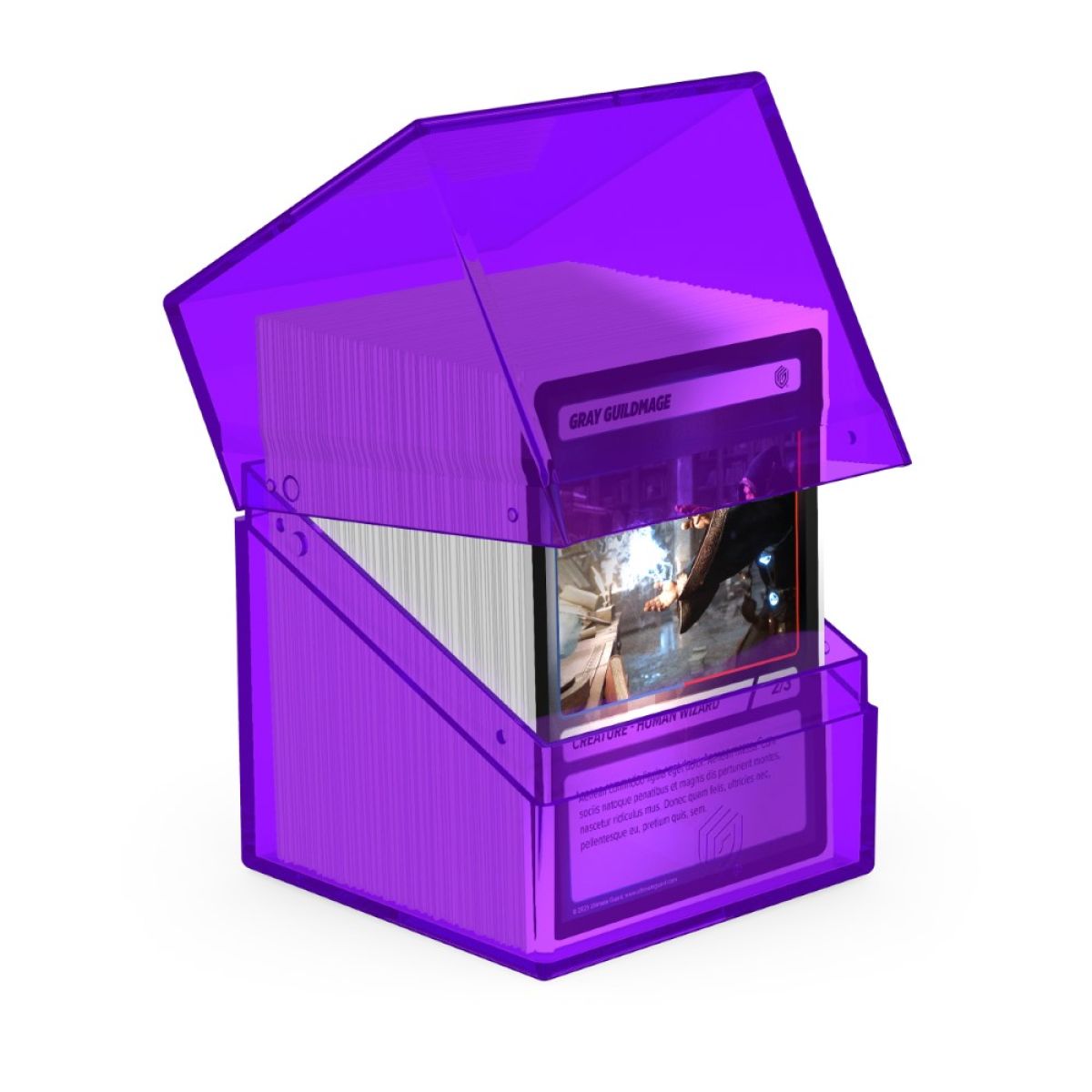 Ultimate Guard: Deck Box – Boulder 100+ – Clear: Amethyst-1