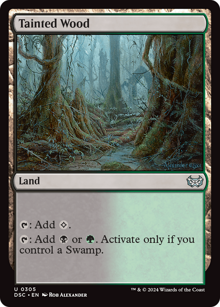 Tainted Wood [Duskmourn: House of Horror Commander]-1