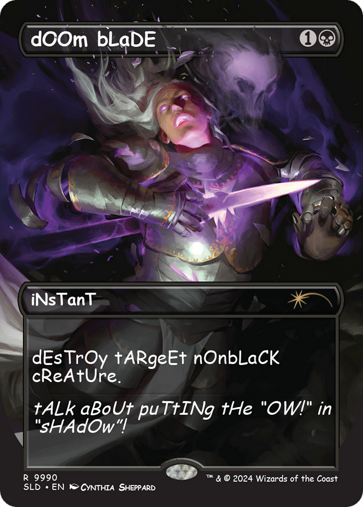 dOOm bLaDE (SLD-9990) - Secret Lair Drop (Borderless) Foil-1
