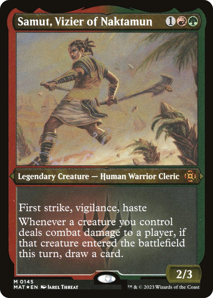 Samut, Vizier of Naktamun (MAT-145) - March of the Machine: The Aftermath Etched Foil-1