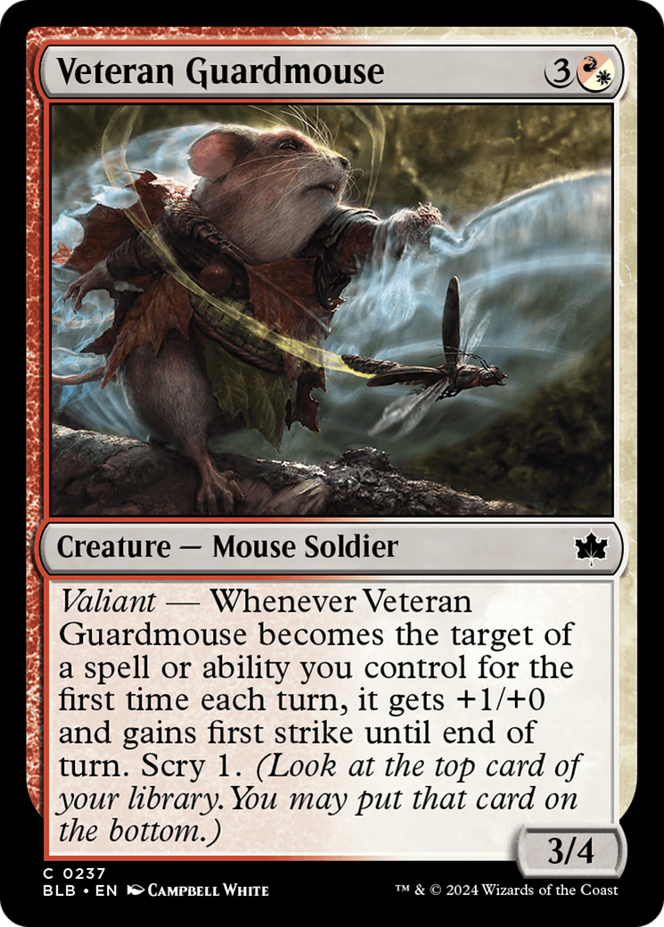 Veteran Guardmouse (BLB-237) - Bloomburrow Foil-1