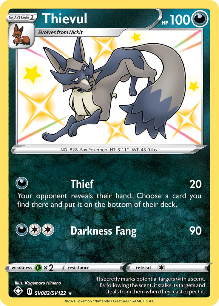 Thievul (SV082/SV122) [Sword & Shield: Shining Fates]-1