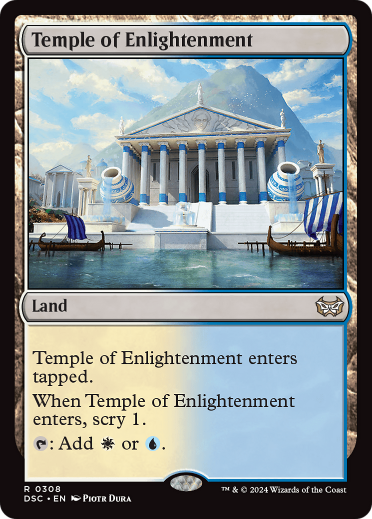 Temple of Enlightenment [Duskmourn: House of Horror Commander]-1