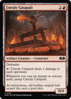 Unruly Catapult (WOE-156) - Wilds of Eldraine Foil-1