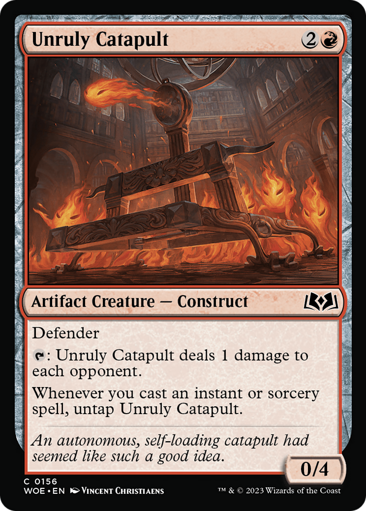 Unruly Catapult (WOE-156) - Wilds of Eldraine Foil-1
