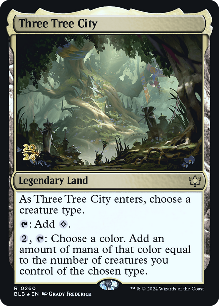 Three Tree City [Bloomburrow Prerelease Promos]-1