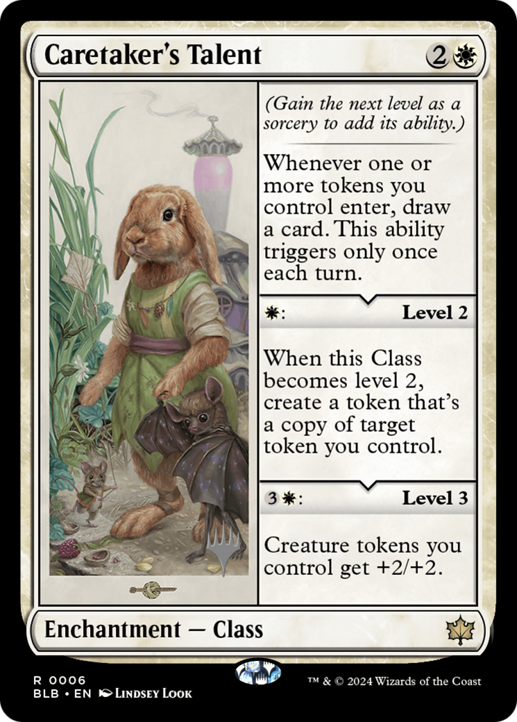 Caretaker's Talent (Promo Pack) [Bloomburrow Promos]-1