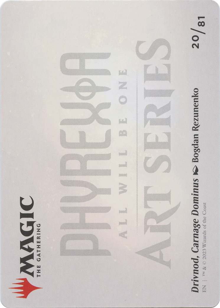 Drivnod, Carnage Dominus // Drivnod, Carnage Dominus (AONE-020) - Phyrexia: All Will Be One Art Series (Borderless)-2