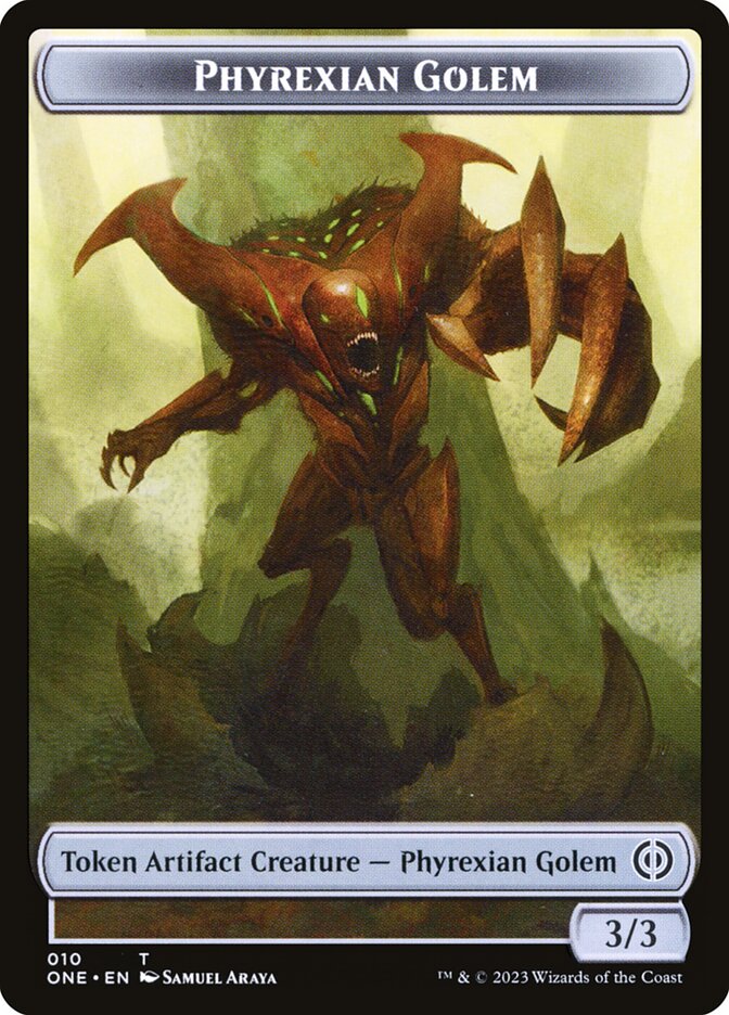 Phyrexian Goblin // Phyrexian Golem Double-Sided Token [Phyrexia: All Will Be One Tokens]-4
