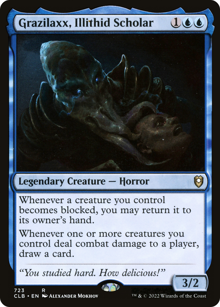 Grazilaxx, Illithid Scholar [Commander Legends: Battle for Baldur's Gate]-1