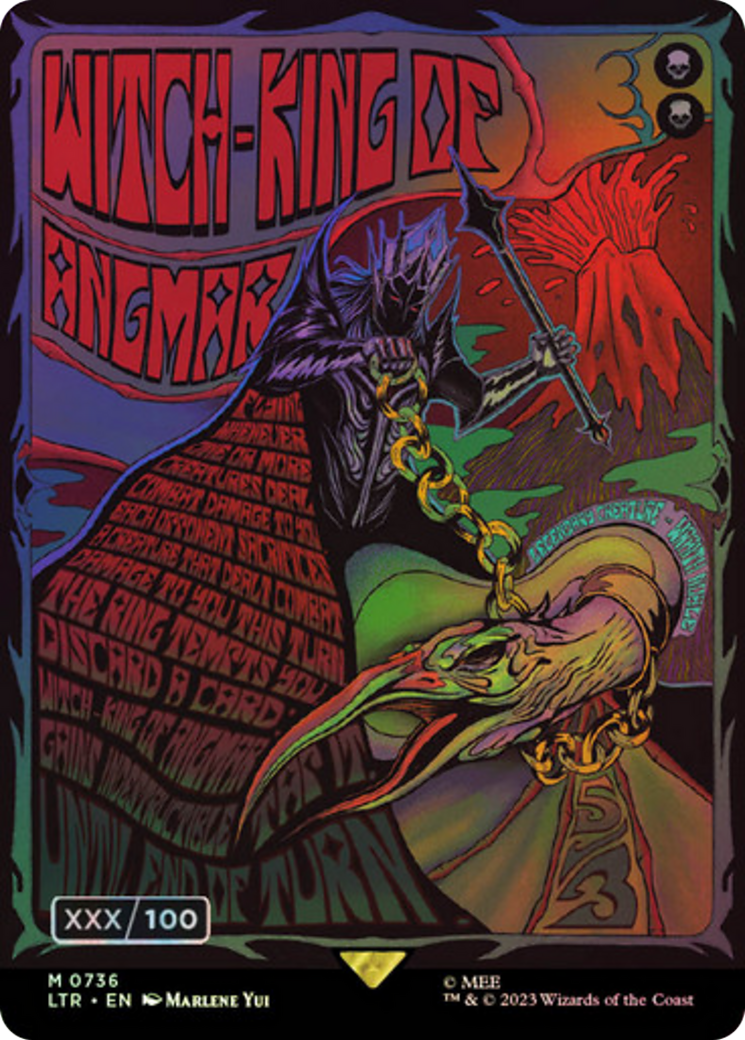 Witch-king of Angmar (Borderless Poster) (Serial Numbered) (LTR-736) - The Lord of the Rings: Tales of Middle-earth (Borderless) Foil-1