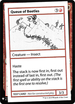 Queue of Beetles [Mystery Booster Playtest Cards]-1