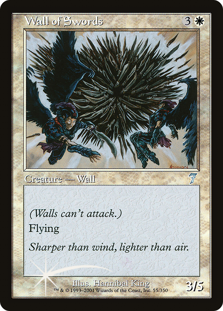 Wall of Swords (7ED-055) - 7th Edition Foil-1