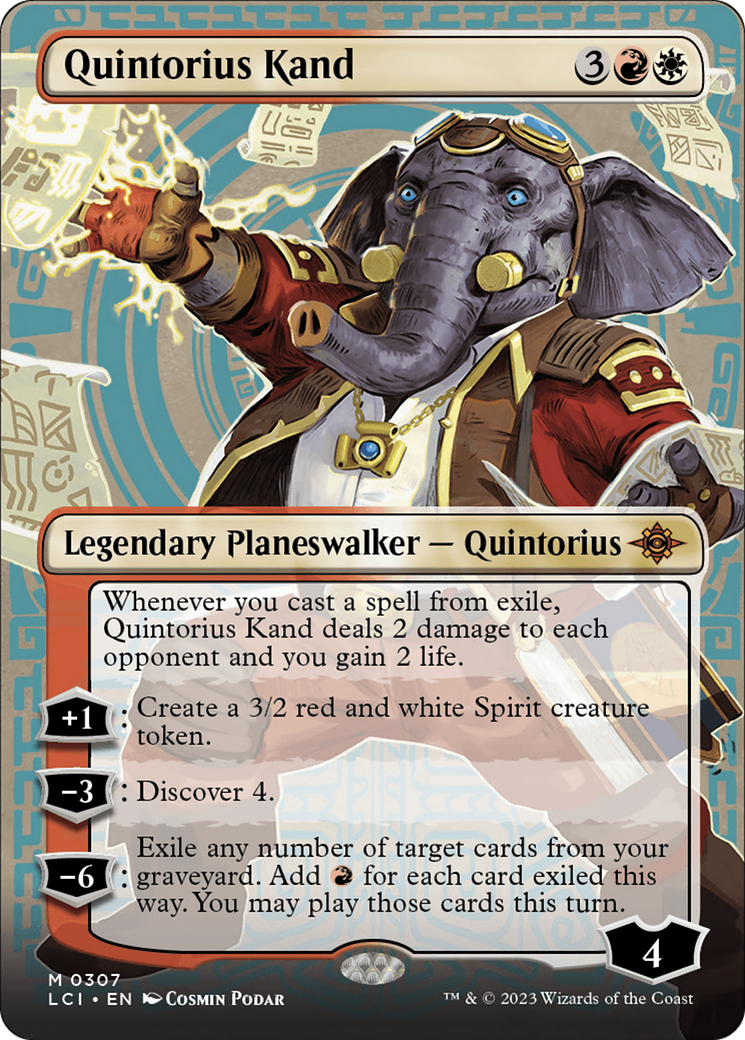 Quintorius Kand (0307) (Borderless) [The Lost Caverns of Ixalan]-1