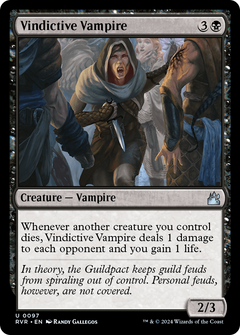 Vindictive Vampire (RVR-097) - Ravnica Remastered Foil-1