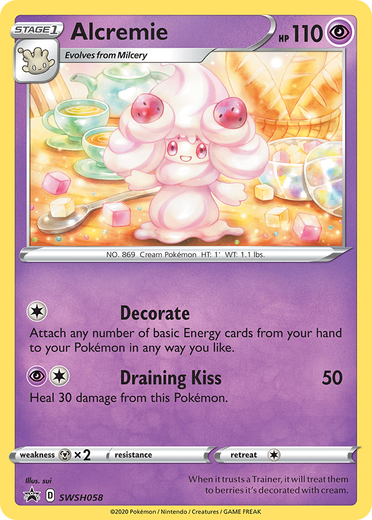 Alcremie (SWSH058) [Sword & Shield: Black Star Promos]-1