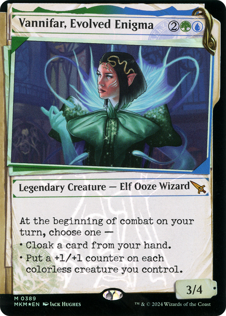 Vannifar, Evolved Enigma (Showcase) (Invisible Ink) (MKM-389) - Murders at Karlov Manor: (Showcase) Foil-1