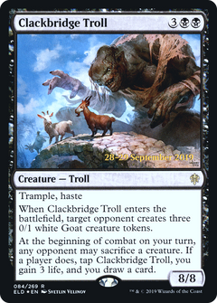 Clackbridge Troll [Throne of Eldraine Prerelease Promos]-1