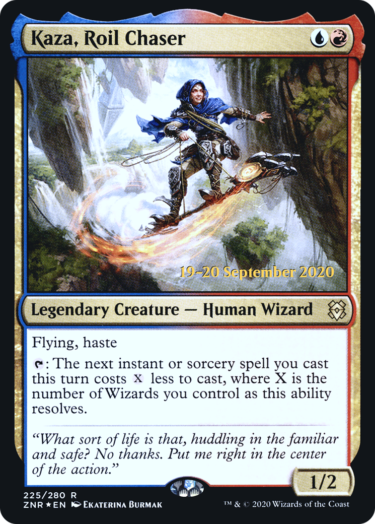 Kaza, Roil Chaser [Zendikar Rising Prerelease Promos]-1