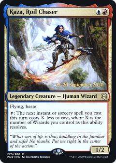 Kaza, Roil Chaser [Zendikar Rising Prerelease Promos]-1
