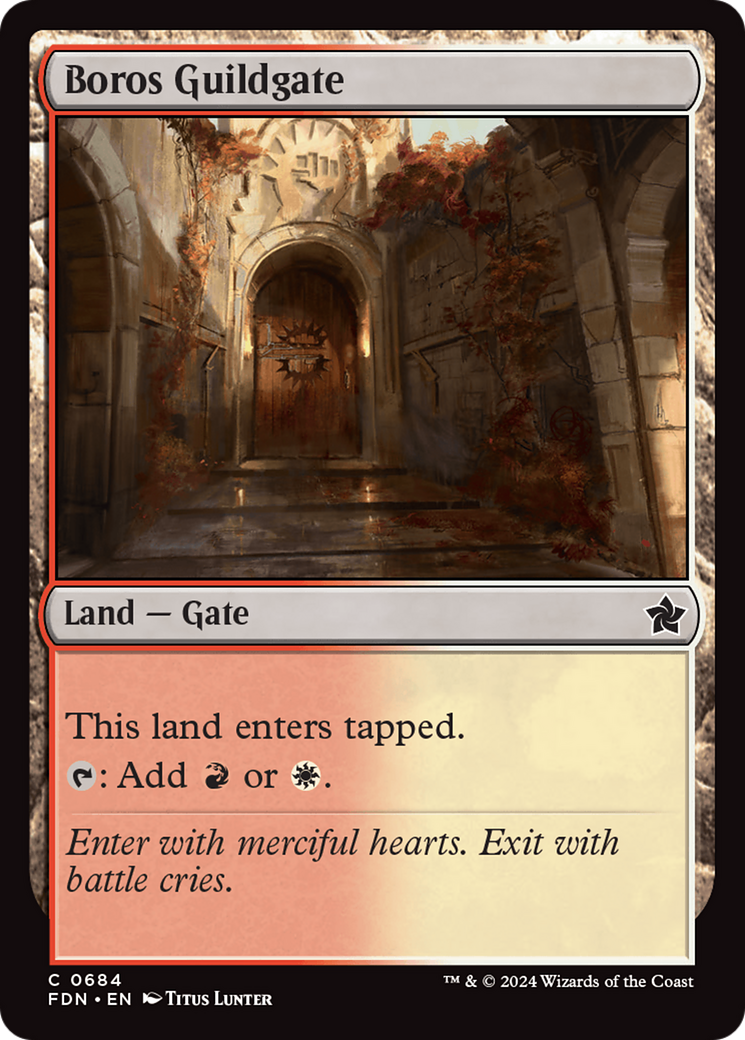 Boros Guildgate [Foundations]-1