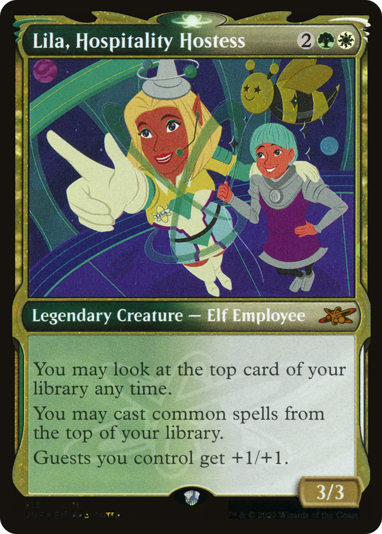 Lila, Hospitality Hostess (Showcase) (Galaxy Foil) [Unfinity]-1