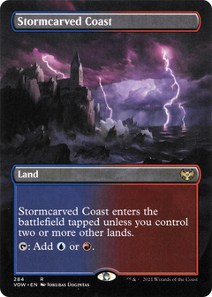 Stormcarved Coast (Borderless Alternate Art) [Innistrad: Crimson Vow]-1