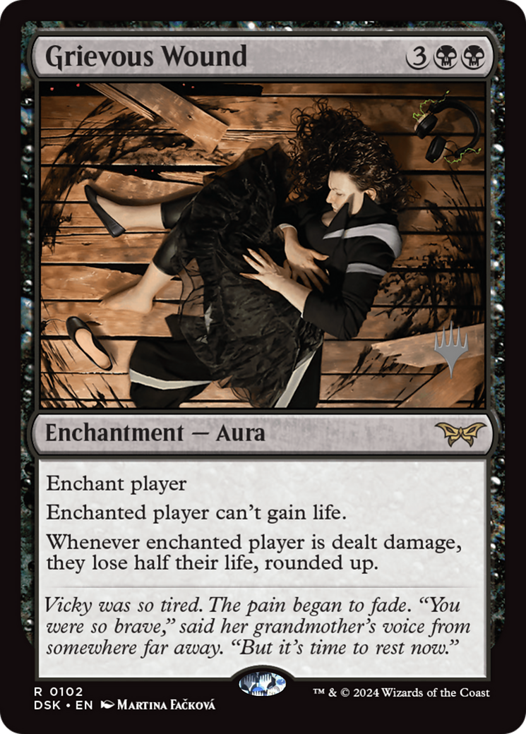 Grievous Wound (Promo Pack) [Duskmourn: House of Horror Promos]-1