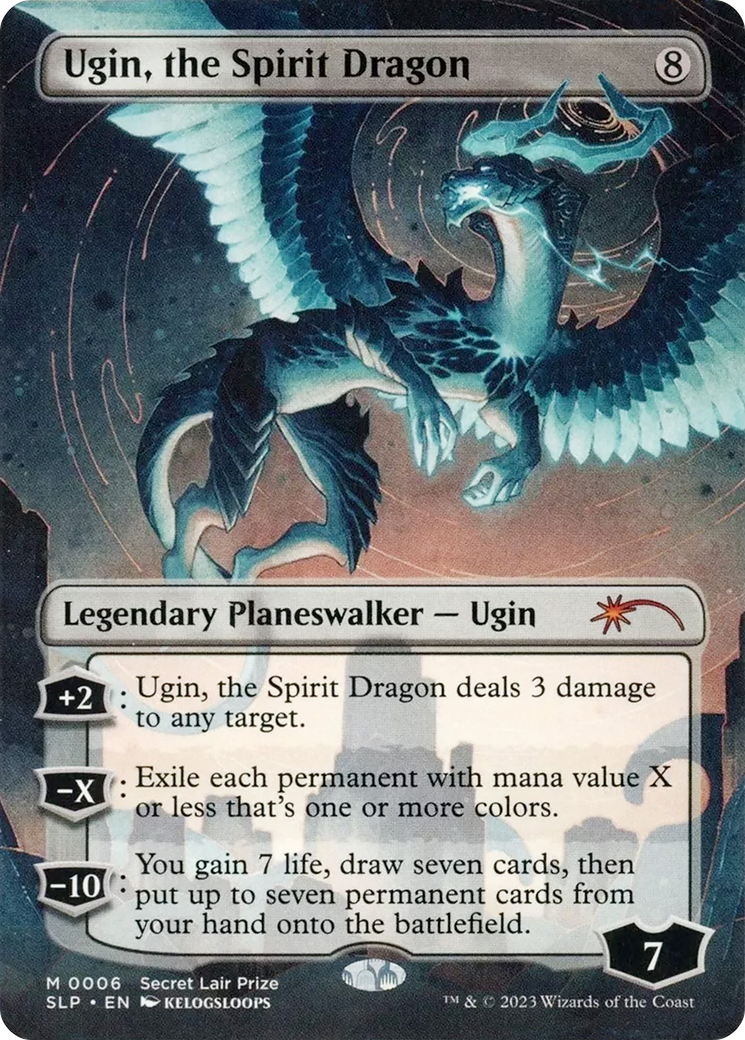 Ugin, the Spirit Dragon (SLP-006) - Secret Lair Showdown (Borderless) Foil-1