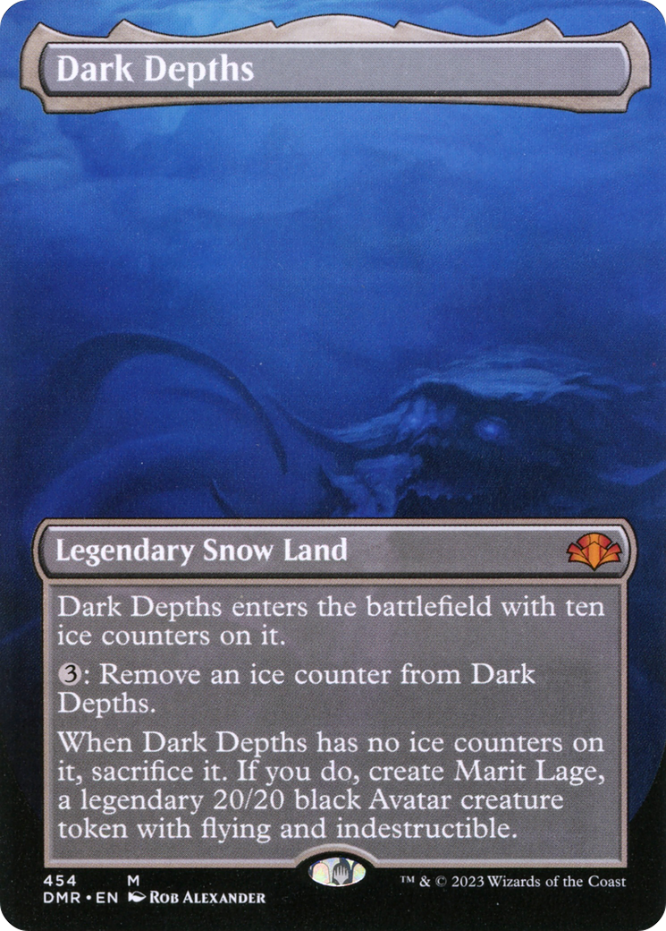 Dark Depths (Borderless Alternate Art) [Dominaria Remastered]-1