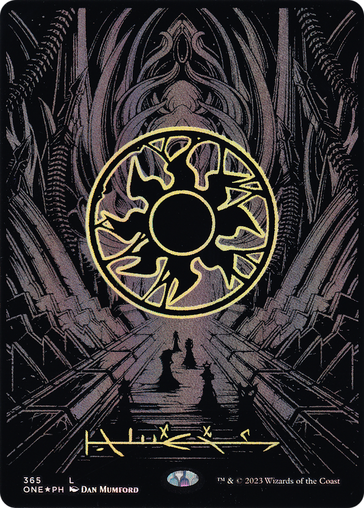 Plains (365) (Oil Slick Raised Foil) [Phyrexia: All Will Be One]-1