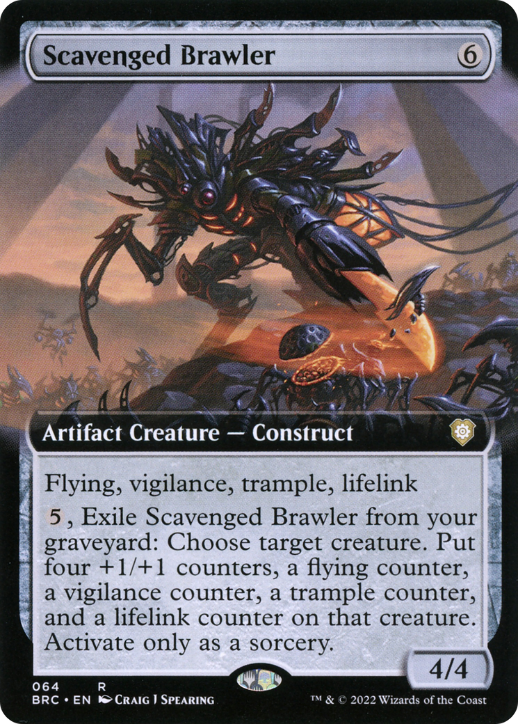 Scavenged Brawler (Extended Art) [The Brothers' War Commander]-1