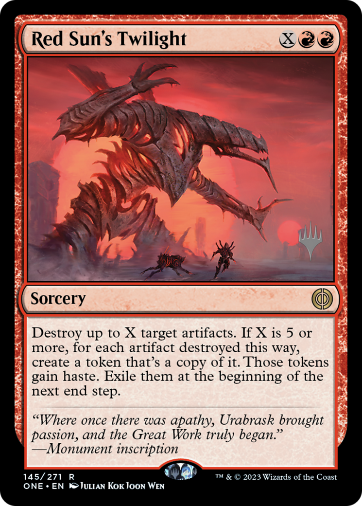 Red Sun's Twilight (Promo Pack) [Phyrexia: All Will Be One Promos]-1